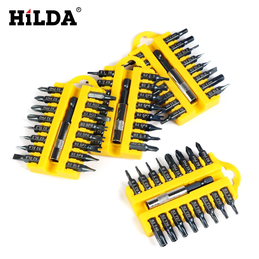 Хильда 17 шт. защита от взлома Torx Hex Star Набор бит магнитный держатель отвертка Биты