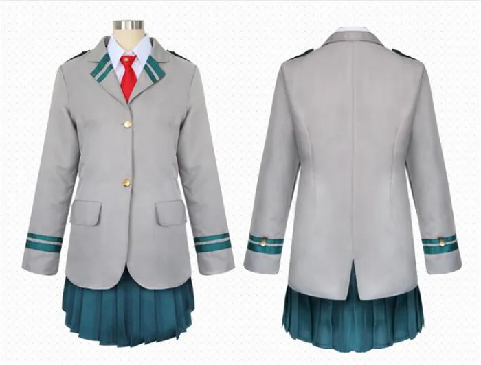 Boku no Hero OCHACO URARAKA Midoriya Izuku костюмы для косплея My academic AsuiTsuyu Yaoyorozu Momo с рубашкой +
