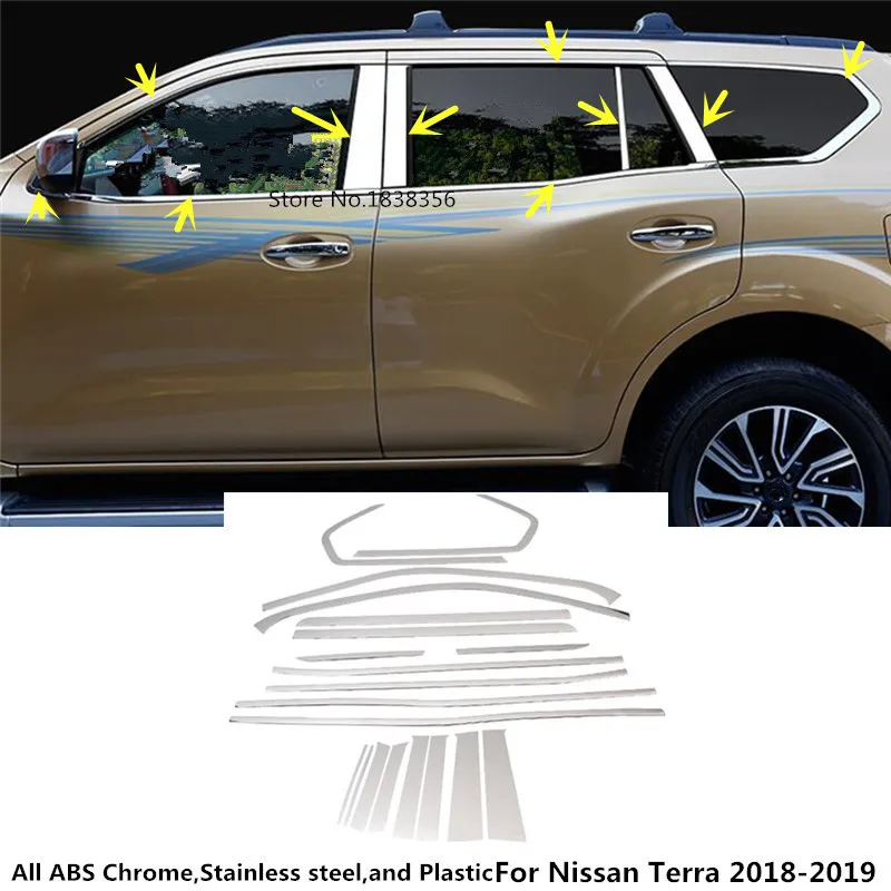 Палочка для кузова автомобиля Nissan Terra 2018 2019 2020 из нержавеющей стали стеклянная