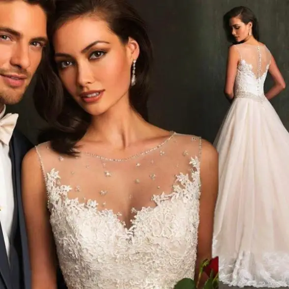 fashion Bride Transparent backless lace mermaid wedding dress 2015 plus size dresses 493 zkc | Свадьбы и торжества