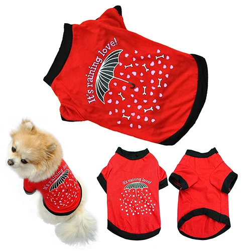 Хлопковая для домашней собаки одежда маленький костюмчик в - Цена: 