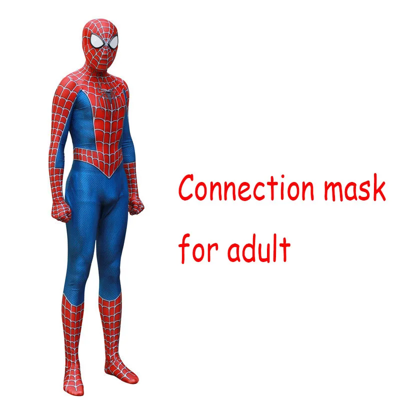 For adult Костюм паука: вдали от дома Raimi Spider Hybrid Spider Spiderman Косплей Костюм Zentai боди костюм костюмы на Хэллоуин для детей и взрослых - Цвет: For adult