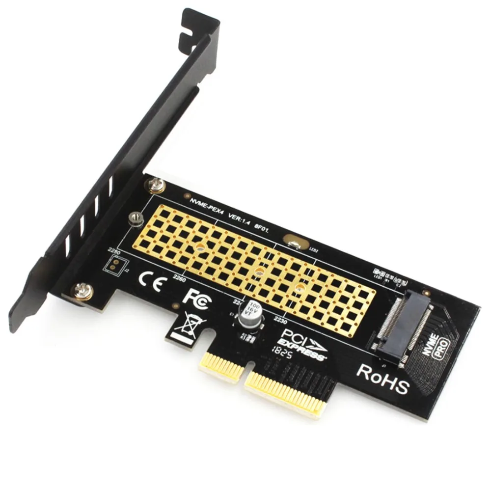 JEYI SK4 Pro M.2 SSD для адаптера PCIE X4 M Key Interface Card PCI Express 3 0x4 с теплоотводом NVMe 2230 2280 m.2