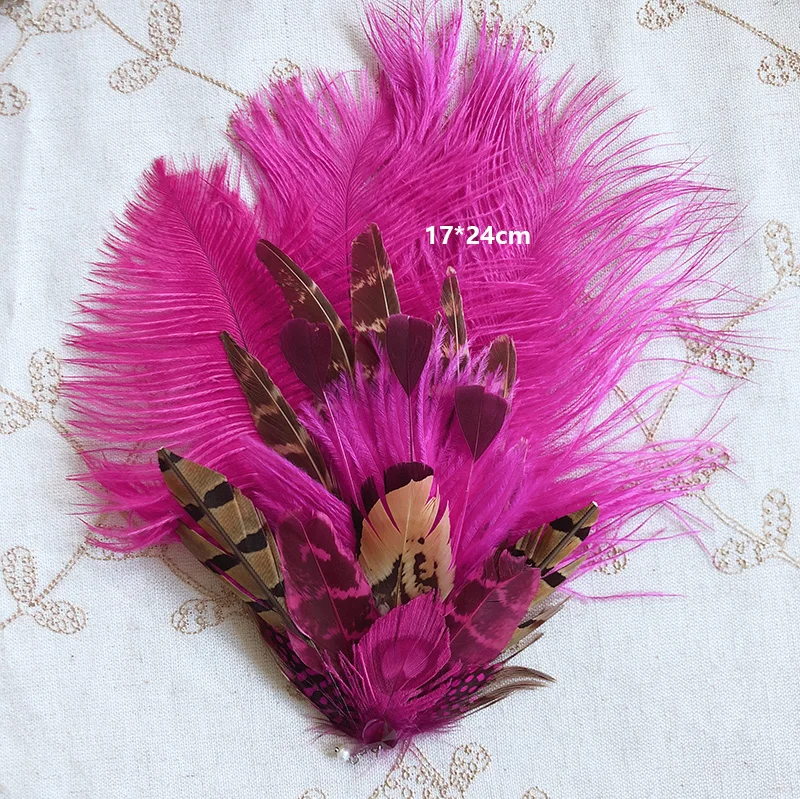 Фото Ostrich feather stage performance exaggerated ornament hairpin chest flower head Brooch special purpose orphan Дом и сад Ostrich feather stage performance exaggerated ornament hairpin chest flower head Brooch special purpose orphan Дом и сад