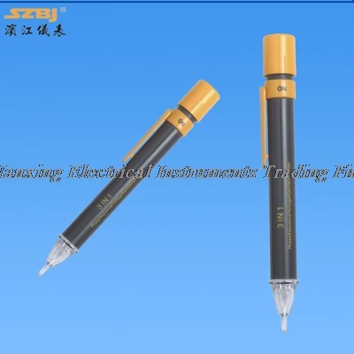 

3-in-1 Non-contact Phase Indicator CX-1 Phase Sequence Meter phase-qequence pen wire finder pen neon-electroscope