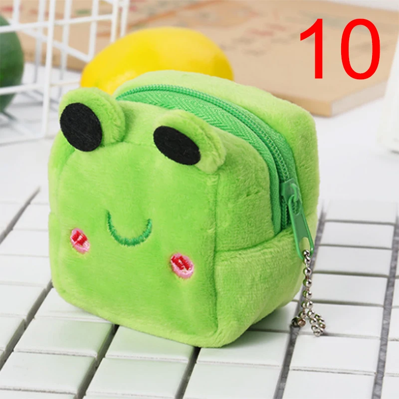 11 стилей, Лидер продаж, Kawaii, мультяшная панда/лягушка/птица, Детский плюшевый Кошелек для монет, кошелек на молнии, кошелек для девочек, для подарка