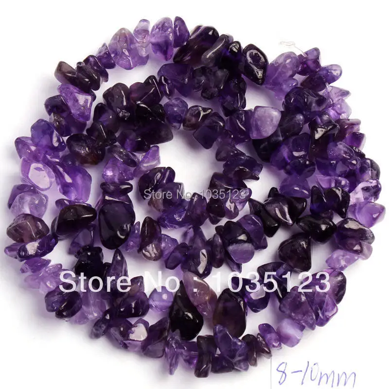 

High Quality 5-8mm Natural Amethysts Freeform Gravel Loose Beads Strand 40-42cm Jewelry Making Free Shipping w374