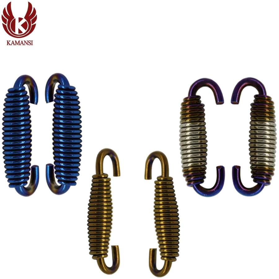 KMS 6pcs Hooks Modified motorcycle Yoshimura Accessories Stainless Steel Spring Hook Motorcycle Exhaust Pipe Muffler Springs |