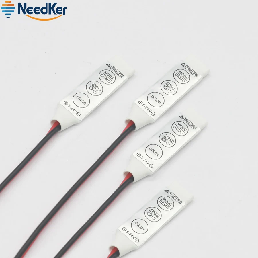 5 в 24 высокое качество RGB контроллер мини 3 ключа LED один цвет для 5050 3528 5730