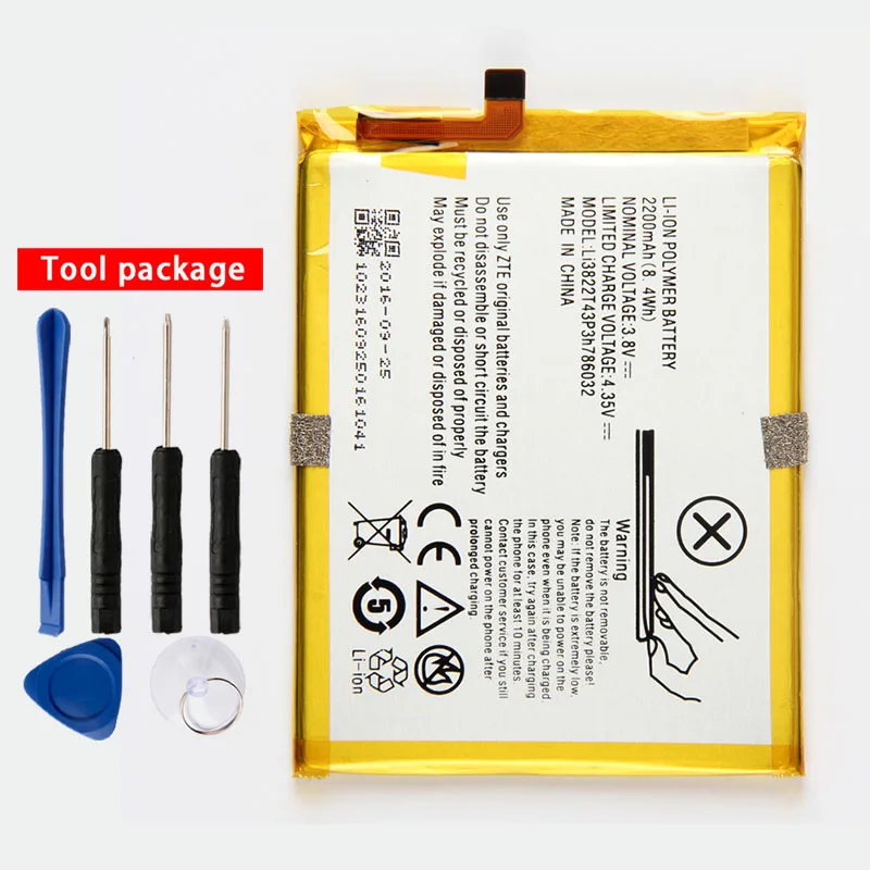 Оригинальный аккумулятор Li3822T43P3h786032 для телефона ZTE Blade D6 X7 V6 Orbic RC 501L 2200