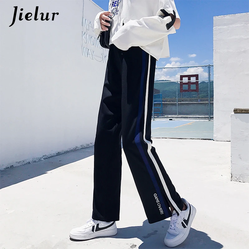 Jielur 2020 осенние брюки до щиколотки новые корейские повседневные для женщин