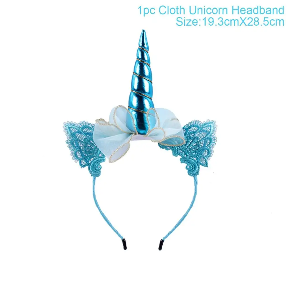 Unicorn headband 5 Huiran Единорог вечерние, свадебные подарки для гостей Единорог вечерние Подарки День рождения Подарки для девочек Baby Shower Сувениры - Цвет: Unicorn headband 5