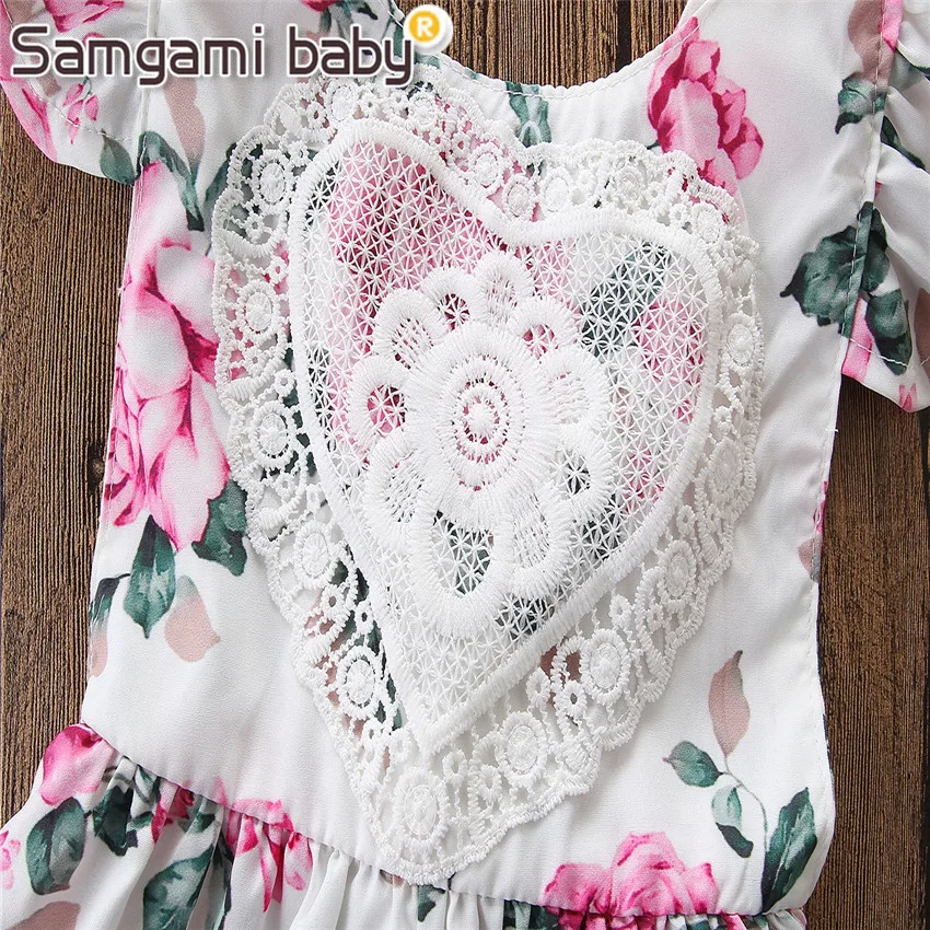 SAMGAMI/Летняя одежда для маленьких девочек реквизит фотосессии кружевной