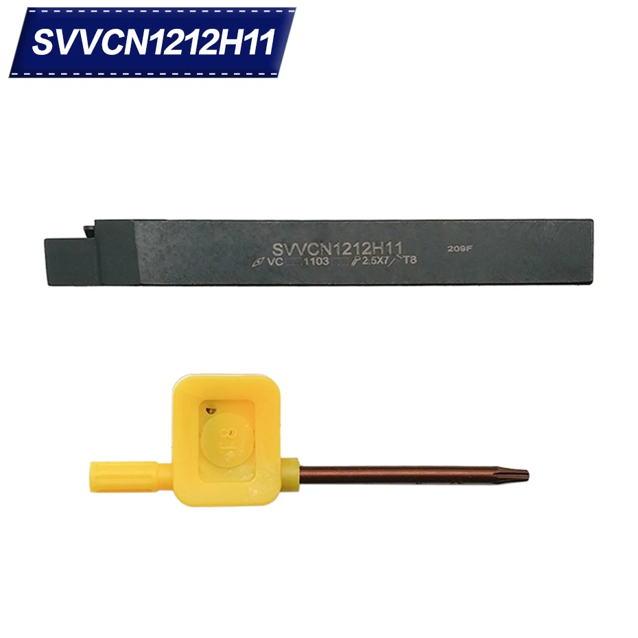 Внешний токарный держатель SVVCN1212H11 72 5 градусов для VCMT160404 VCMT160408 токарного