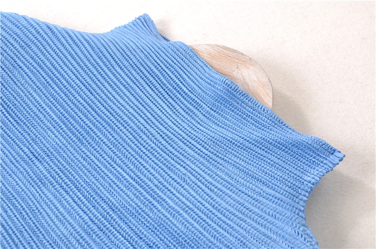 Женская футболка Changpleat однотонная плиссированная водолазка большого размера 2019
