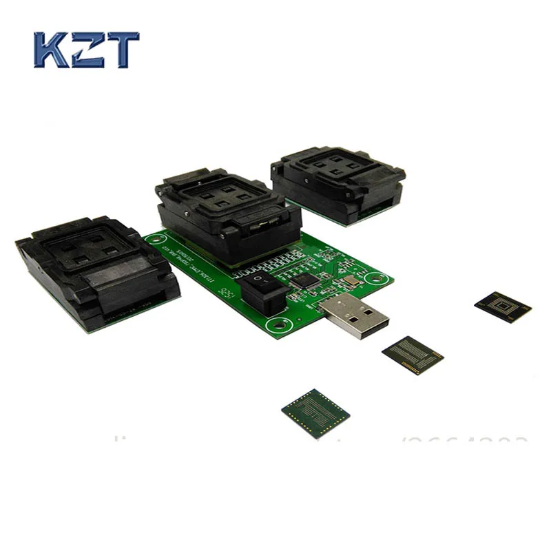 3 в 1 eMMC eMCP тестовая розетка BGA153/169 BGA162/186 BGA221 считыватель программатор разъем для