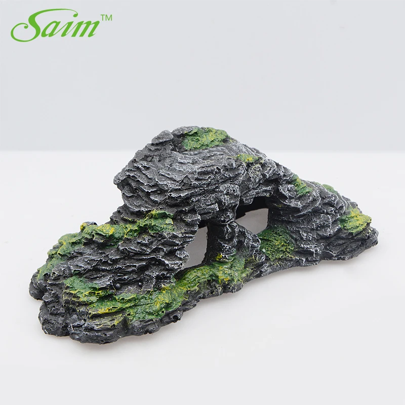 Саим Аквариум Украшение пещера Вид из окна орнамент камни для сада камней