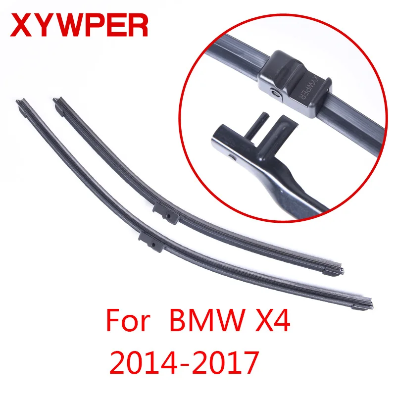 

XYWPER щетки стеклоочистителя для BMW X4 2014 2015 2016 2017 автомобильные аксессуары мягкие резиновые стеклоочистители