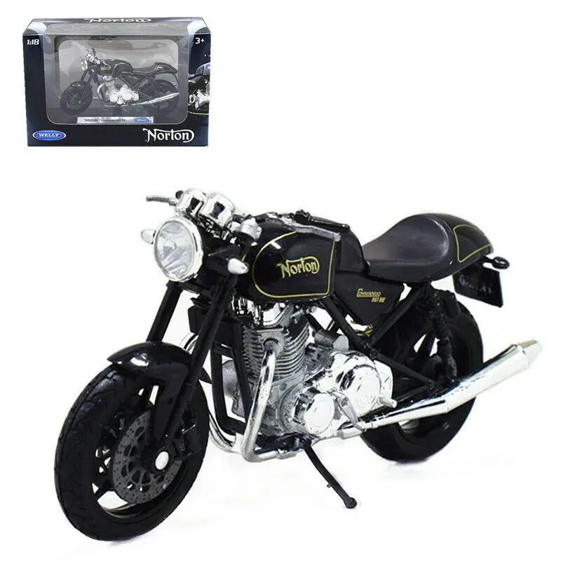 Welly 1:18 Norton Commando 961 SE спортивный мотоцикл модель велосипеда игрушка Новый в коробке