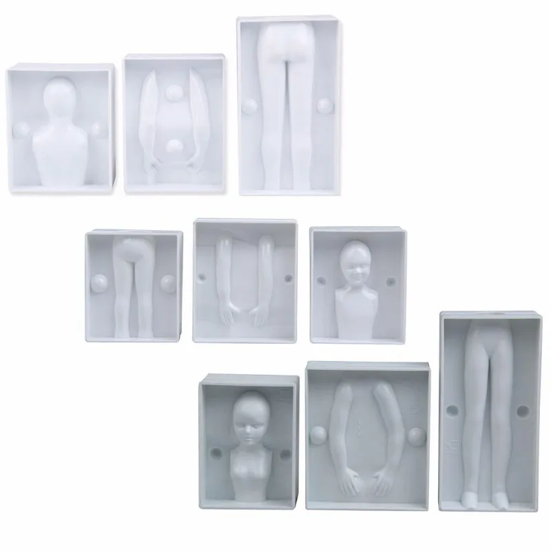 Пластиковые 3D формы тела моделирования торта резак для помадки формочка