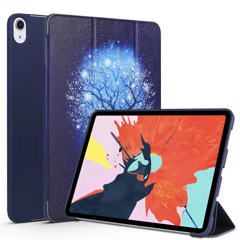 Чехол для iPad pro 11 дюймов ipad 2018 искусственная кожа 3 сложения подставка ультра