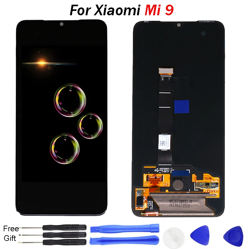 Для Xiaomi mi 9 lcd дисплей Amoled кодирующий преобразователь сенсорного экрана в сборе mi 9 lcd mi 9 SE lcd дисплей mi 9SE экран Мобильный lcd