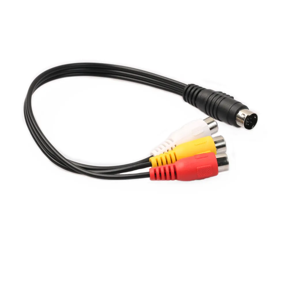 7 Pin To 3 RCA Женский RGB компонентный кабель адаптер Mini DIN S видео Male для DVD/tv/HD tv/CD 1214 #2| |