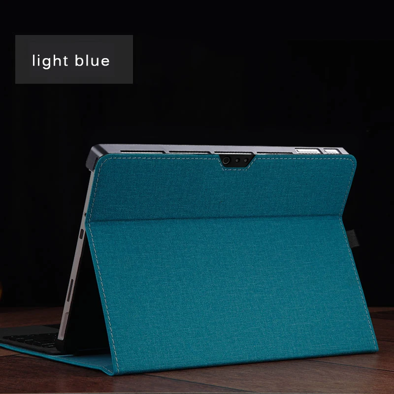 light blue Чехол для microsoft Surface Pro 6, многоугольная бизнес-подставка, чехол для Surface Pro /Surface Pro 4 Pro 5, 12,3 дюймовые планшеты - Цвет: light blue