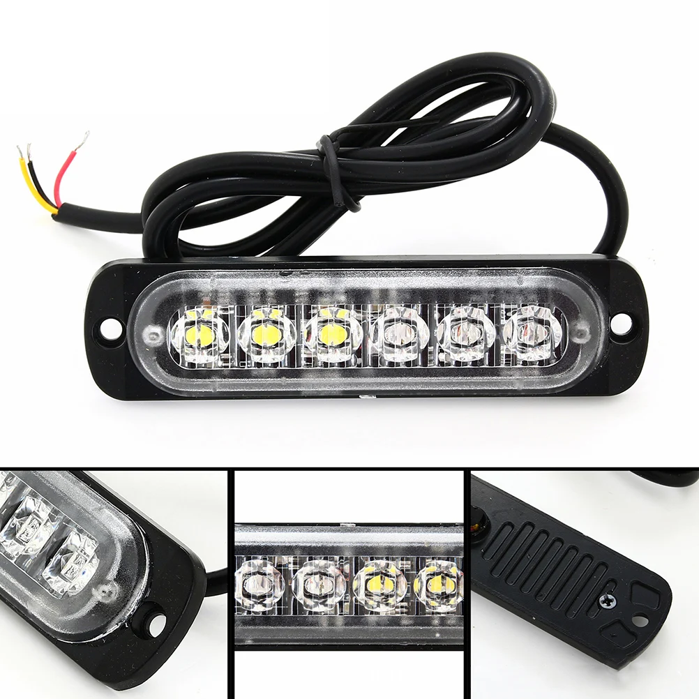 4 шт. 6LED автомобильный Грузовик аварийный стробоскоп Маяк предупреждающий
