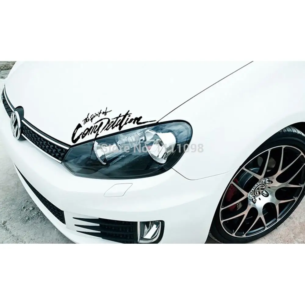 

10 x Car Sticker The Spirit of Competition Car Decal for Tesla Toyota Chevrolet Volkswagen VW Renault Hyundai Kia Lada
