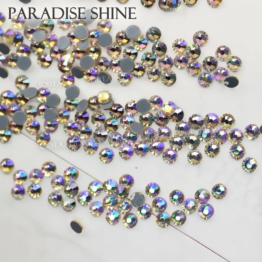 Стразы с плоской спинкой Paradise хрустальные блестящие стеклянные стразы для