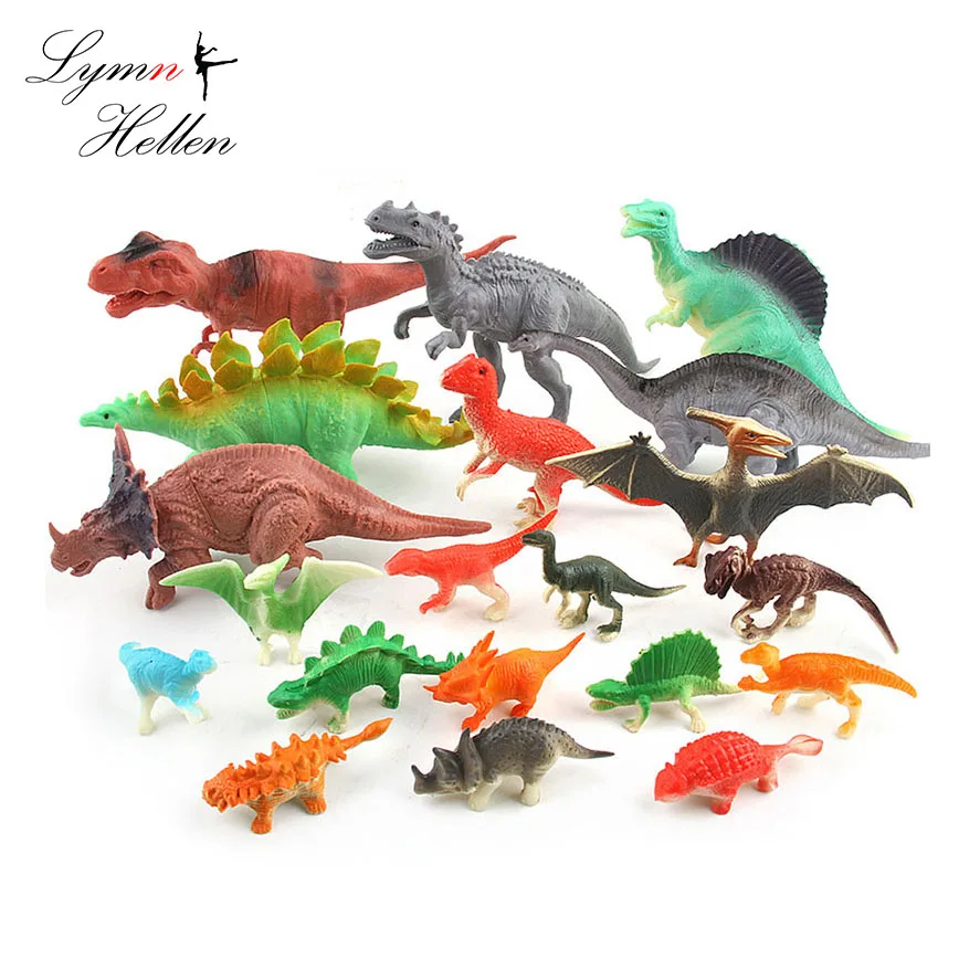 Фигурки динозавры из мягкого пластика павшие в мире парк королевство игрушки 2 3 4