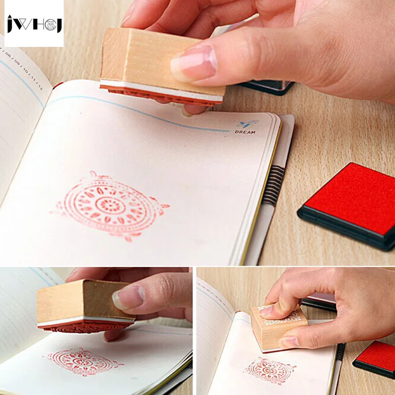 6 шт./компл. размер 3*3 см деревянное уплотнение всесезонный штамп детский альбом