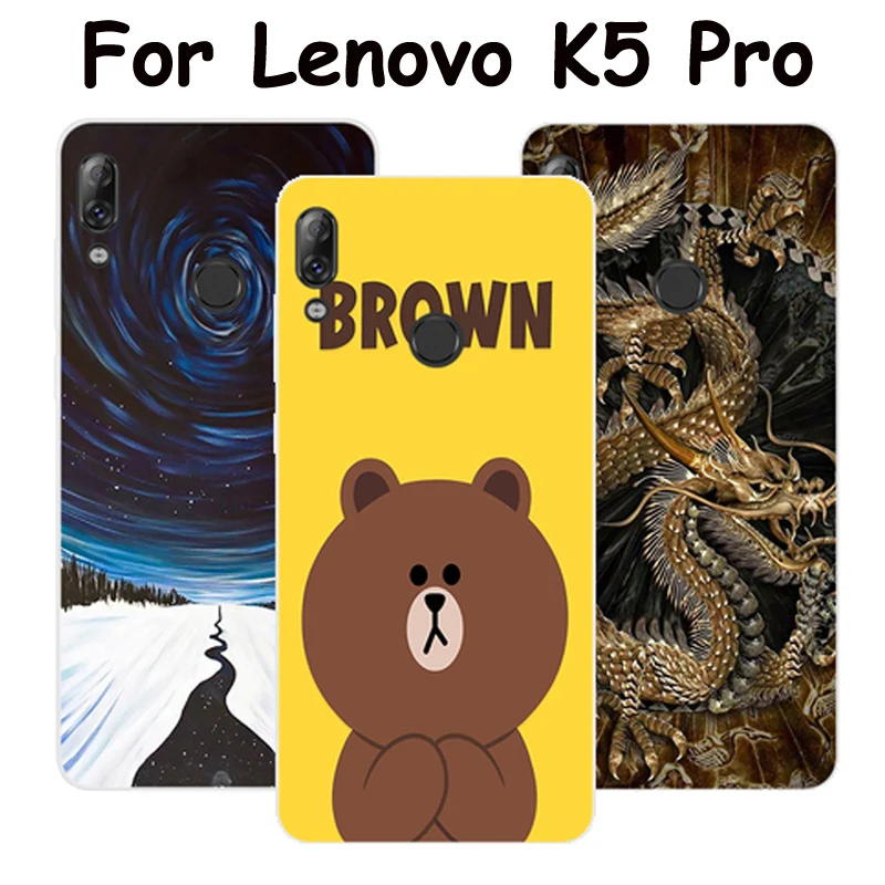 Чехол 5 99 дюйма для Lenovo K5 Pro милый мультяшный мягкий чехол накладка K5Pro L38041