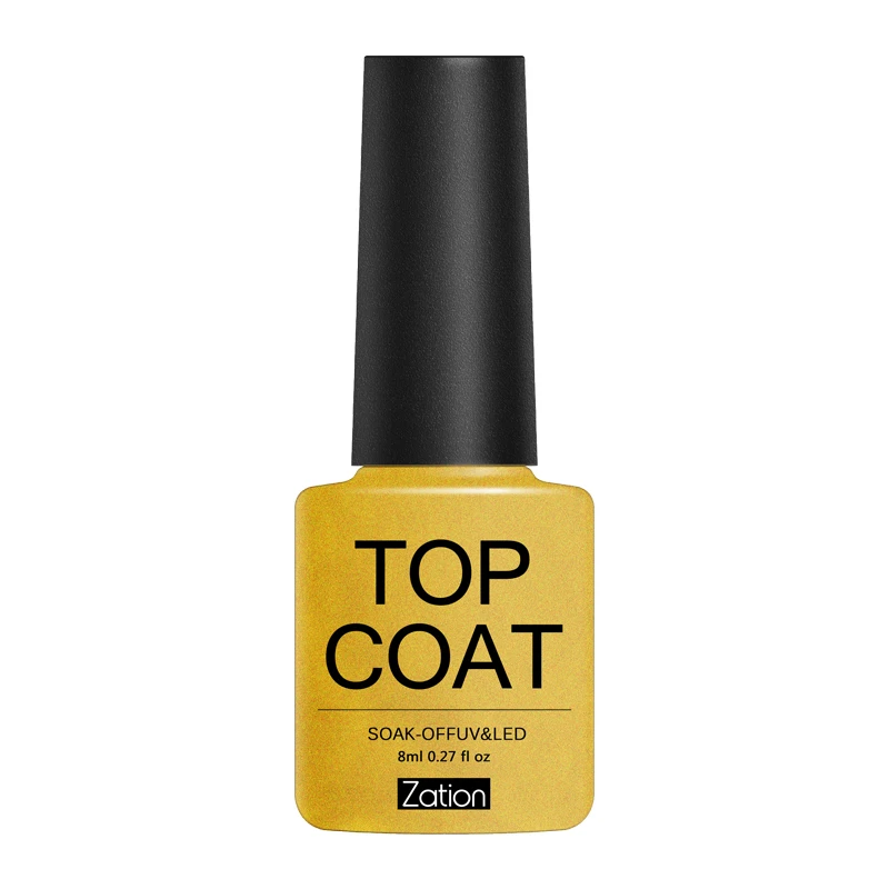 TOPCOAT Гель-лак для ногтей с эффектом замачивания, 8 мл, полностью телесного цвета, полуперманентный верхний слой, гибридный лак, чистые цвета, УФ-гель для ногтей - Цвет: TOPCOAT