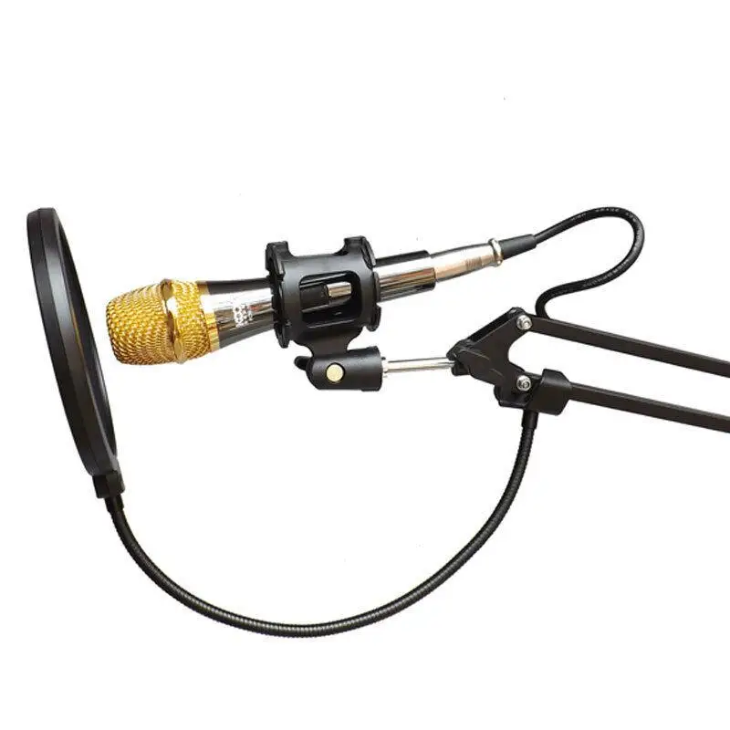 Recording Studio Microphone Pop Filter Mic Wind Screen Mask Shield Double Layer Accessories (Color Packing) | Электроника