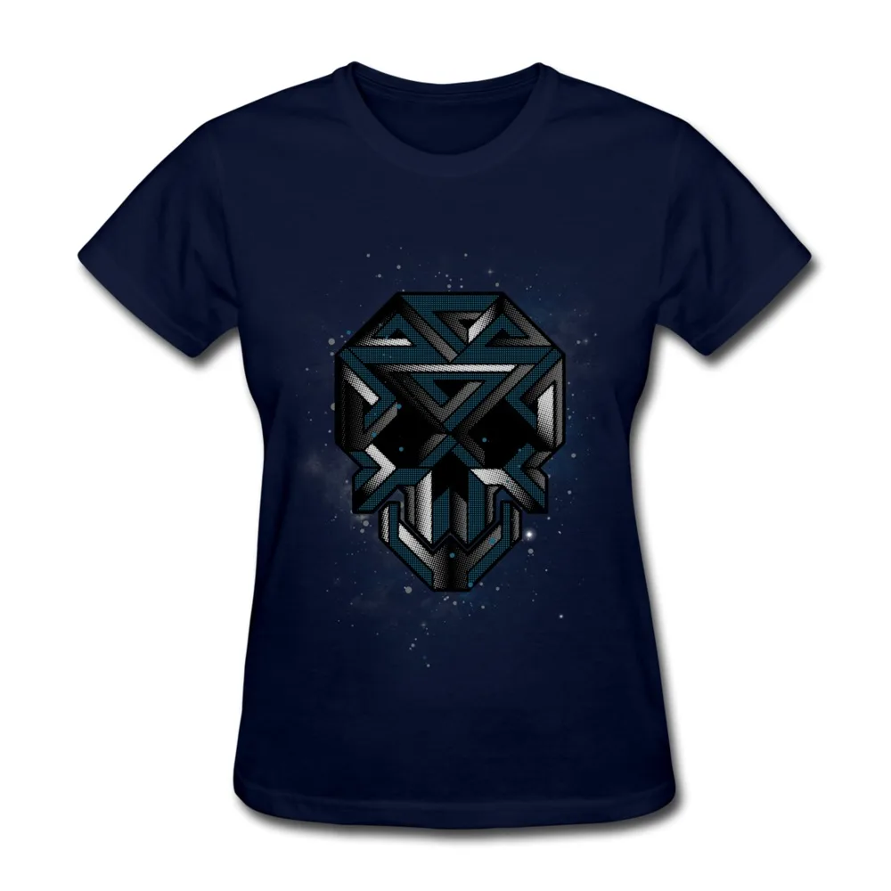 2014 Style Casual Womens T Shirt IMPOSsIBLE SKULL Custom Women Shirts|t-shirt sample|womenwomen business suits on sale |