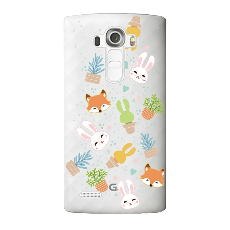 Cactus Soft Clear TPU Phone Case For LG G3 G4 G5 V10 K3 K4 K5 K8 K10 2017 Google Nexus Printed Fish Rabbit Bag Free Shipping | Мобильные