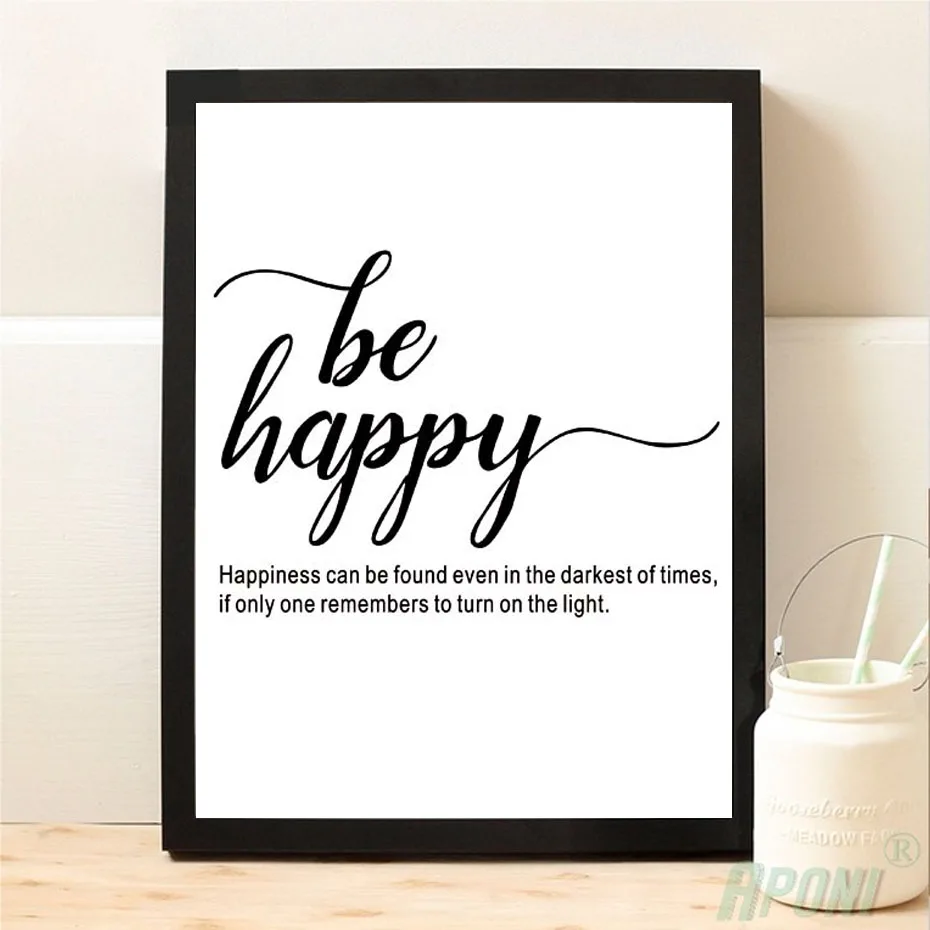 Motivational Kids Quotes Posters Prints Nordic Canvas Painting On The Wall Black White Art Pictures For Baby Nursery Home Decora | Дом и сад
