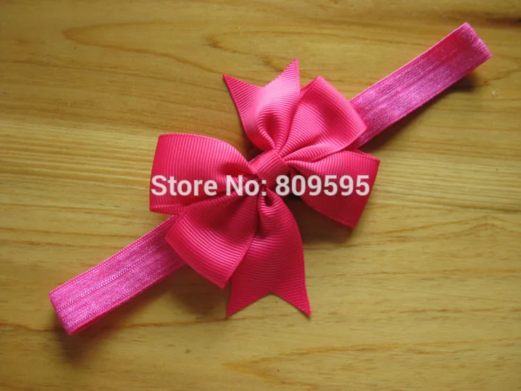 Оптовая продажа 20 шт./лот однотонная повязка на голову эластичная складная