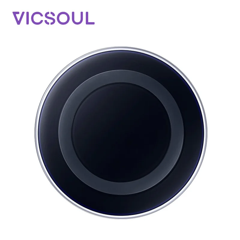 Беспроводное зарядное устройство VicSoul QI для Samsung Galaxy S9 S8 S7 S6 5 V/1A беспроводное Qi