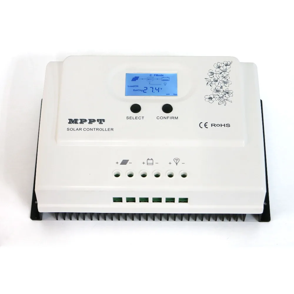 15A/20A/30A/40A/50A ток MPPT Контроллер заряда 12 В/24VDC автоматический регулятор батареи