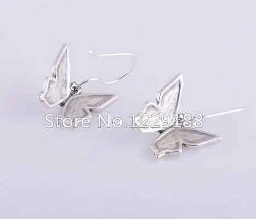 Excellent 925 Sterling Silver Animal Butterfly Earrings Vivid Design Statement Gifts For Women Onlinesale | Украшения и