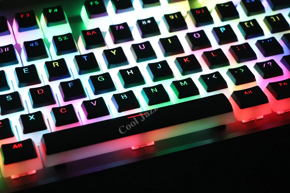 Двойная съемка 108 ключ ANSI макет PBT OEM профиль пудинг Двойная кожа с подсветкой Keycap для механической игровой клавиатуры MX переключатели