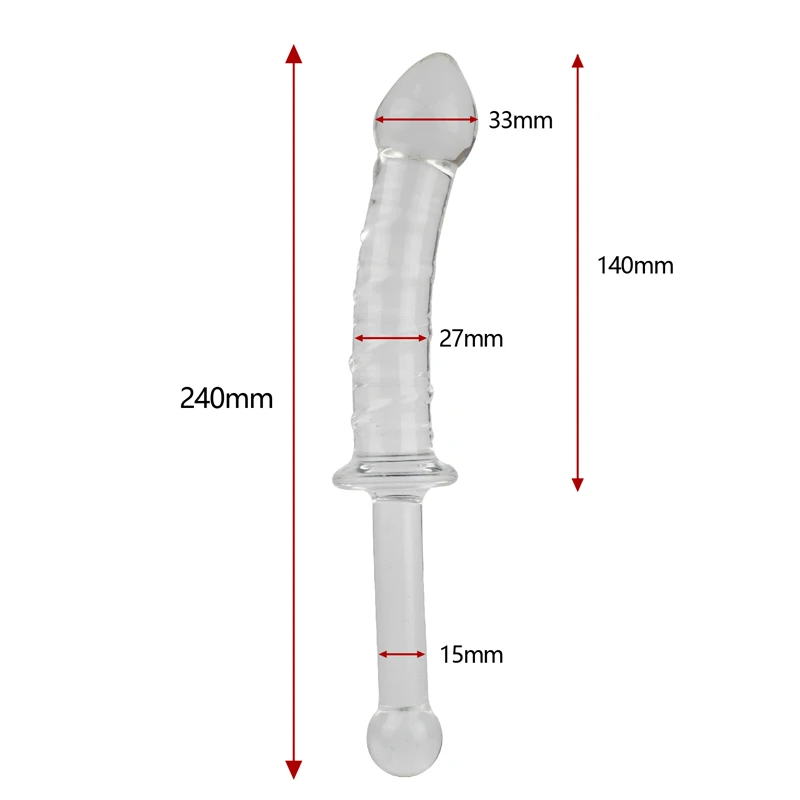 Женский стеклянный фаллоимитатор секс-игрушки для женщин Анальные игрушки