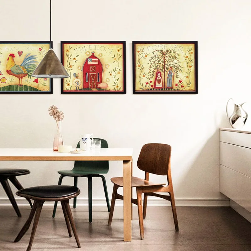 Северная Европа новый год Рождество плакат печать холст картина абстрактная