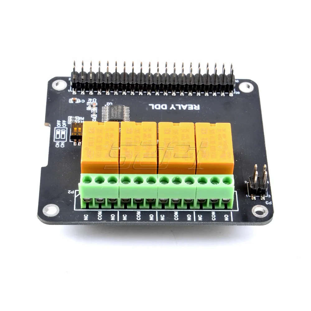 Оригинальная 4 канальная релейная плата 52Pi для Raspberry Pi B / 3B + (Plus) 2B RPi не входит в