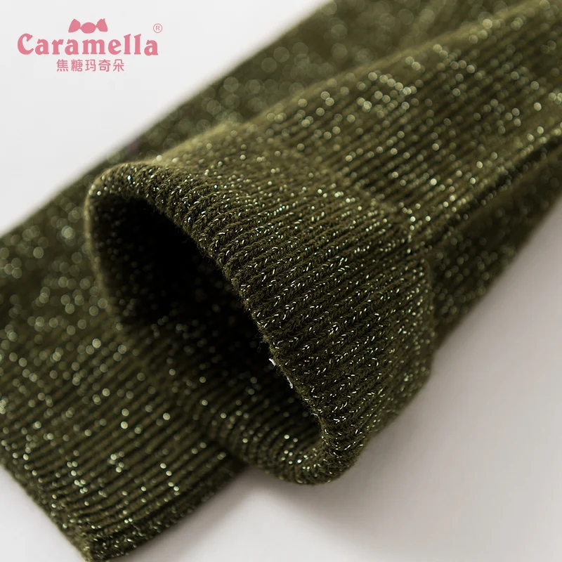 Женские блестящие носки Caramella модные серебристые и золотые яркие женские осенние