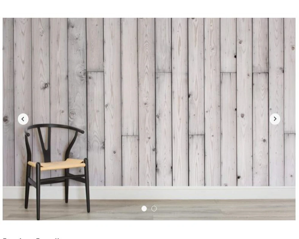 Пользовательские текстуры обои ретро Посеребренные Деревянные настенные