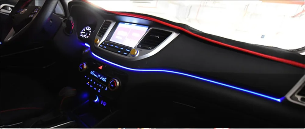 Светильник с приборной панелью для hyundai Tucson, светодиодный светильник с синей панелью для Tucson